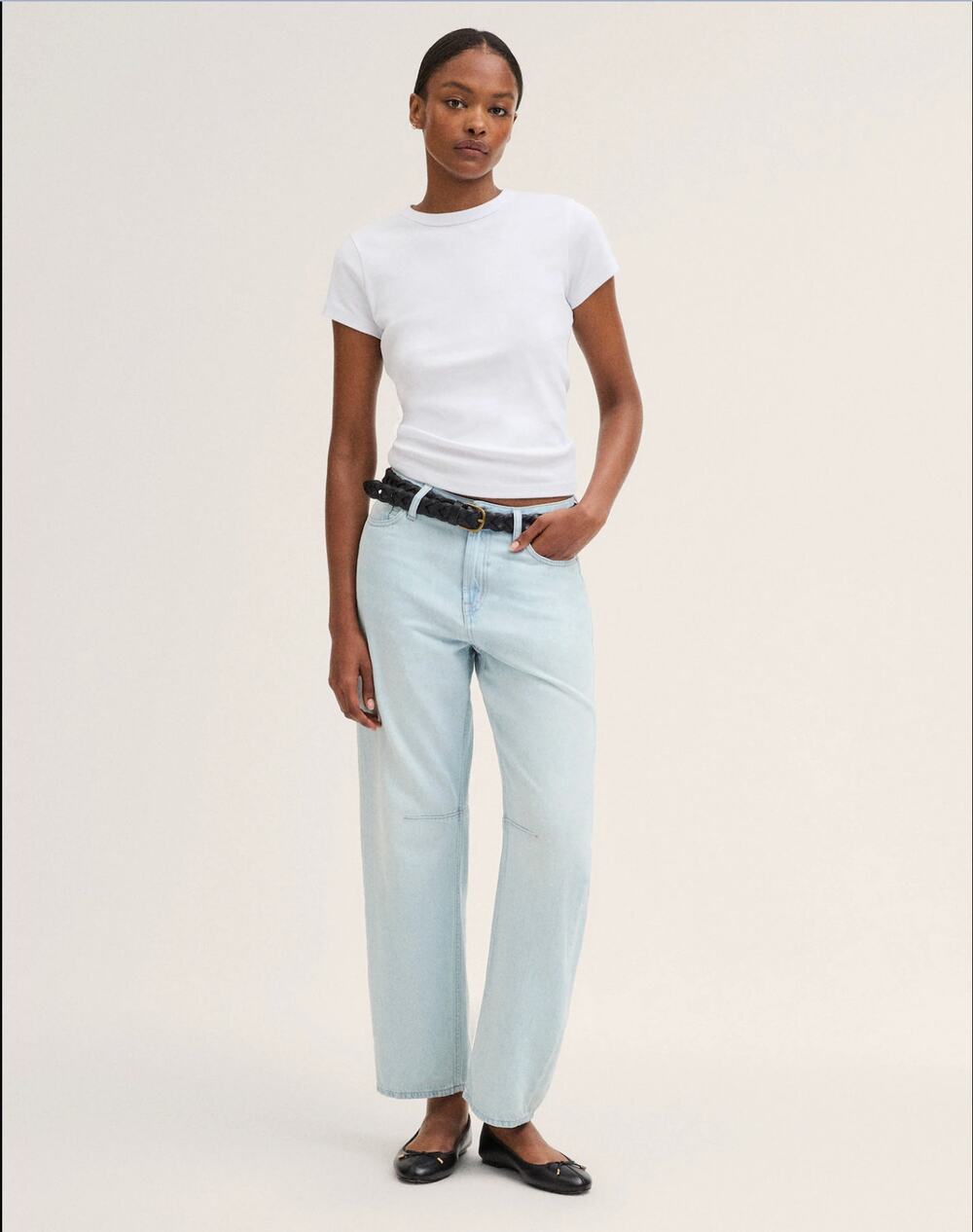 Madewell The Curvy Darted Barrel-Leg Jean Airy Denim laguna wash Size 26 NWOT